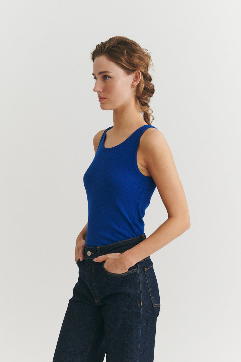 Basic Apparel Ludmilla Tank Tops & tank-tops 861 Sodalite blue